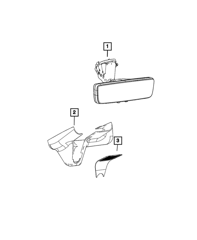 68400513AB - Glass: Mirror Cover for Mopar Image