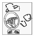 4K0419091BAQPA - Steering: Steering Wheel for Audi: A6 allroad, A6 Quattro, A7 Sportback, S6, S7 Sportback Image