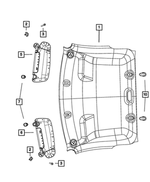 5SX34BD1AC - Interior Trim: Headliner for Ram: 1500, 2500, 3500 Image