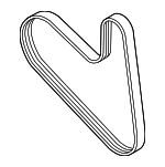 3C260849A - Belts &amp; Cooling: Serpentine Belt for Volkswagen Image