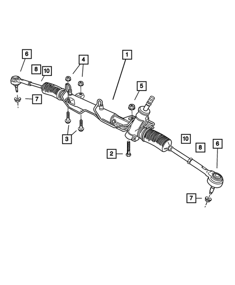 Steering Gear for 2004 Dodge Caravan #0