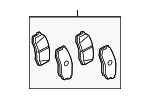 446602340 - Brakes: Brake Pads Rear for Toyota: Sequoia, Tundra Image