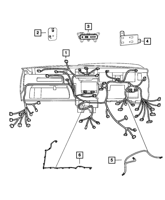 68264452AD - Electrical: Instrument Panel Wiring for Mopar Image image