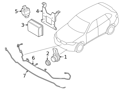 Parking Aid for 2016 BMW X6 #1