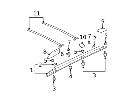 Luggage Carrier for 2004 Mitsubishi Endeavor #0