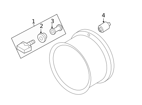 Tire Pressure Monitor Components for 2018 Nissan Versa Note #0