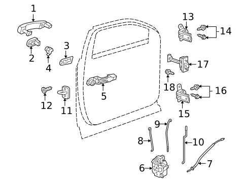 Front Door for 2010 GMC Terrain #0