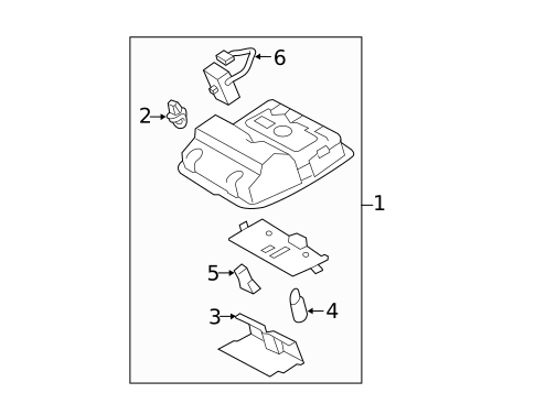 Overhead Console for 2016 Toyota Camry #0