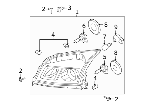 Bulbs - Chassis for 2009 Mercury Sable #2
