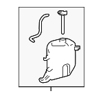 16470F0011 - Cooling System: Reservoir Assembly for Lexus: ES250, ES300h, ES350 Image