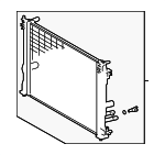 16400F0021 - Cooling System: Radiator for Lexus: ES300h, NX350h, NX450h+ Image