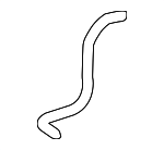 16283F0031 - Cooling System: Reservoir Hose for Lexus: ES250, ES300h, ES350 Image