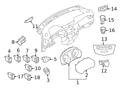 Instruments & Gauges for 2020 Nissan Rogue #0