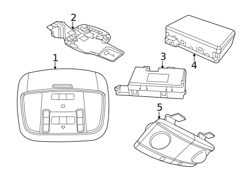Overhead Console for 2019 Dodge Durango #0