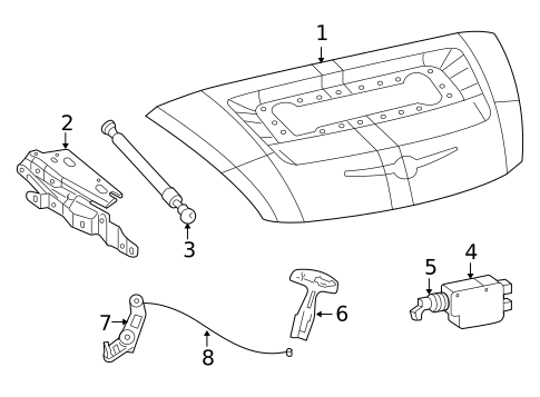 Trunk for 2008 Chrysler Crossfire #0