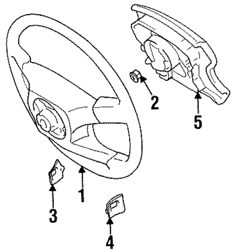 Steering Wheel & Trim for 1996 Lexus LX450 #0
