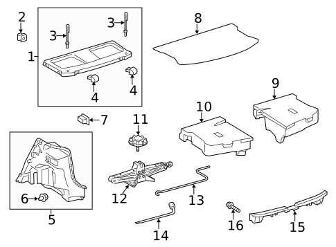 Interior Trim - Rear Body for 2015 Toyota Prius C #0