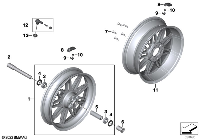 36317914365 - Wheels and Tires: Rdc Sensor -  for BMW-Motorrad Image