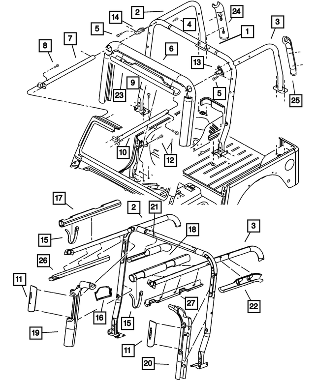 55176507AC - : Side Bracket, Left for Mopar Image