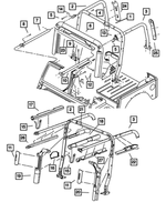 55176507AC - : Side Bracket, Left for Mopar Image