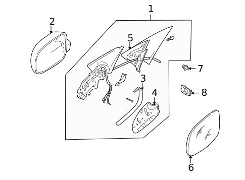 Outside Mirrors for 2005 Volkswagen Golf #0