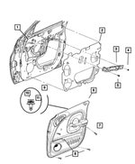 1GB561FLAA - : Door Trim Front Panel, Right for Chrysler: PT Cruiser Image