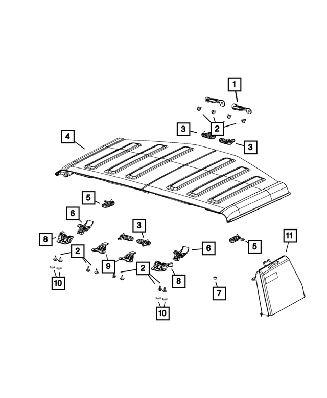 68504567AA - Body Sheet Metal Except Doors: Latch Screw for Mopar Image