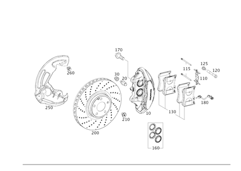 Front Wheel Brake for 2017 Mercedes-Benz S550e #0