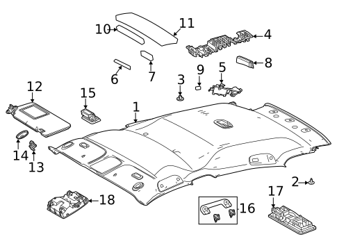 Interior Trim - Roof for 2024 Toyota Venza #0