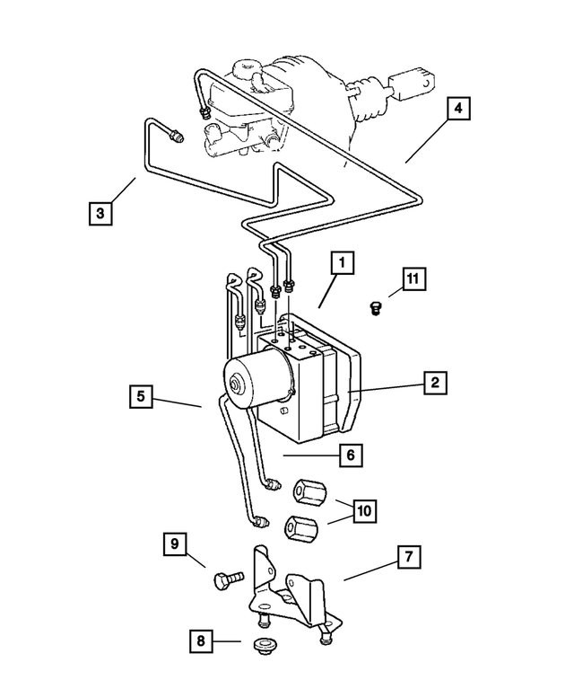 5096638AA - : Brake Control Unit Bracket for Mopar Image