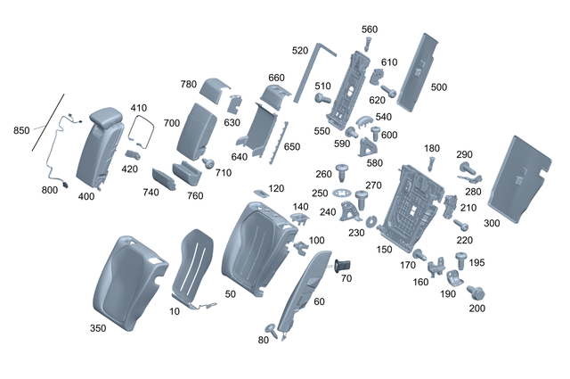 2949065200 - Rear Seat: Seat Heating for Mercedes-Benz: EQE 350 SUV, EQE 350+ SUV, EQE 500 SUV, EQE AMG SUV Image image