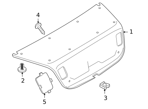 Interior Trim - Trunk for 2009 Volkswagen Eos #0