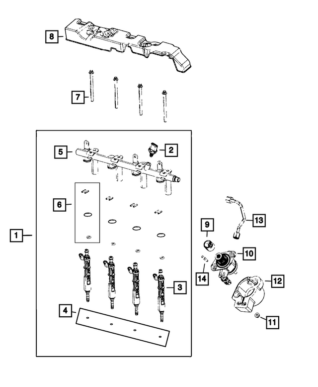 5281482AB - Fuel: Fuel Rail for Mopar Image