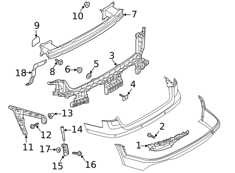 Bumper & Components - Rear for 2025 Audi A4 allroad #0