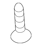 MF205654 - Body: Lamp Lens Screw for Mitsubishi Image