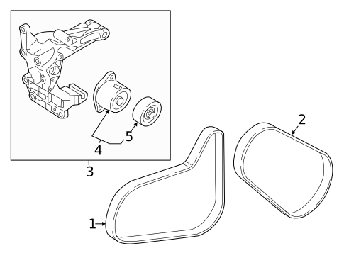 Belts & Pulleys for 2020 Kia Sportage #0