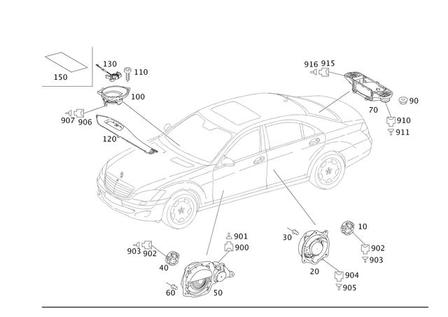 2218200202 - Electrical System: Speaker for Mercedes-Benz Image image