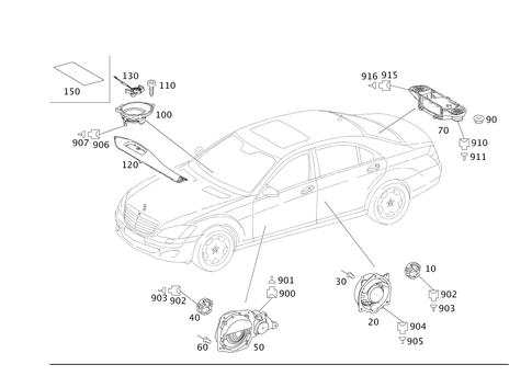 Loudspeaker for 2010 Mercedes-Benz S550 #0