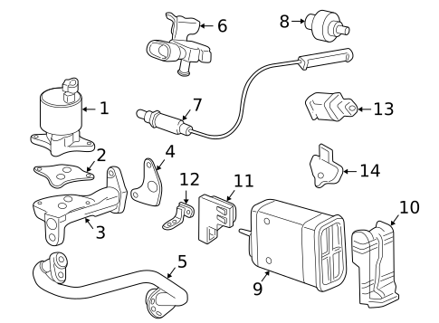 EGR System for 1998 Chevrolet Malibu #0