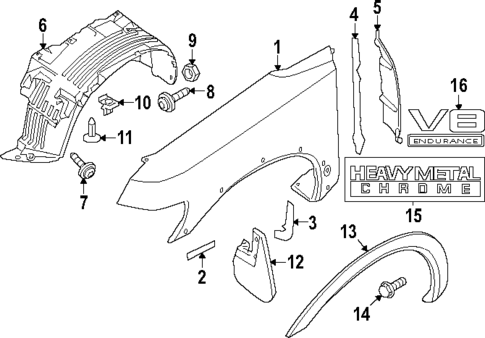 Fender & Components for 2011 Nissan TITAN #0