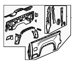 85554913 - Body: Side Panel for Chevrolet: Silverado 2500 HD, Silverado 3500 HD Image
