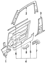 B46169471A - : 1990-1991 Mazda - Pull Handle for Mazda: 323, Protege Image