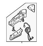4E1857409S3FZ - : Mirror Base for Audi: A8 Quattro, S8 Image