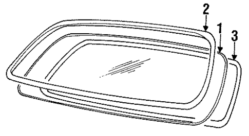 Back Glass for 1994 Jaguar XJS #1