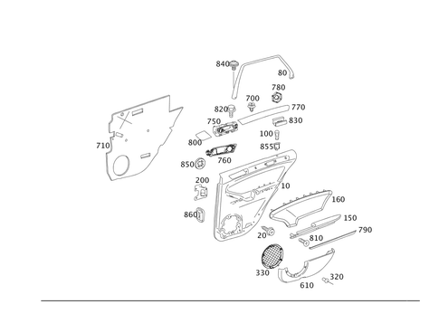 Door Paneling for 2011 Mercedes-Benz ML450 #0