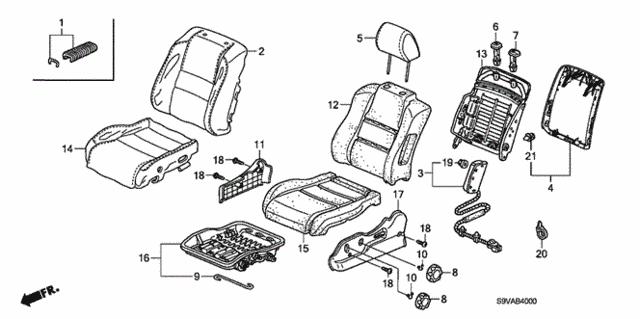 Front Seat (L.) for 2008 Honda Pilot #0