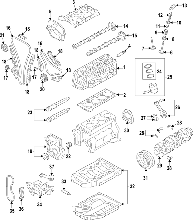 6L103064J - : Cylinder Head for Volkswagen Image