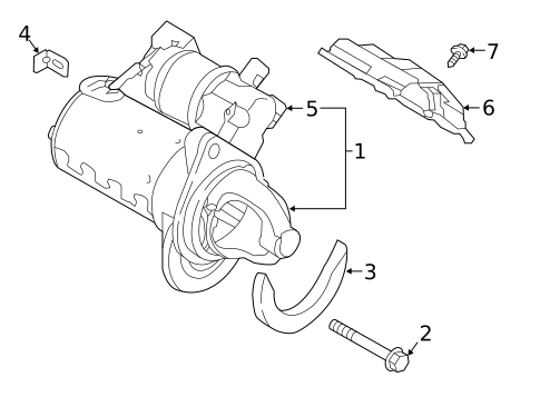 Starter for 2019 Genesis G90 #0