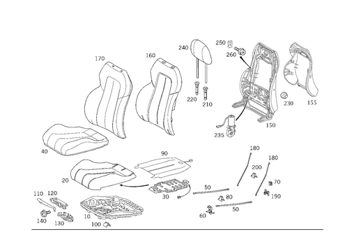 Right Seat for 1999 Mercedes-Benz SLK 230 #0