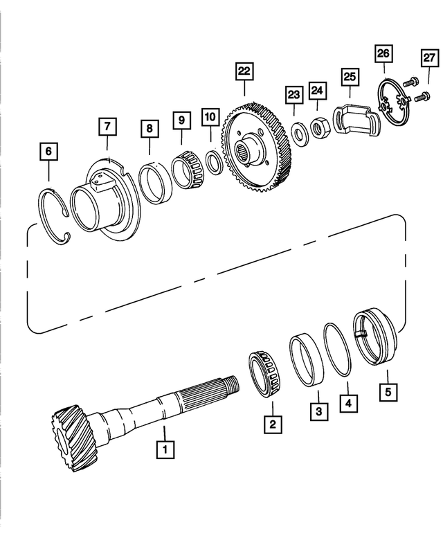 4269688 - Automatic Transaxle 3 Speed: Bearing Retainer for Mopar Image